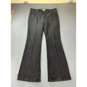Democracy Pants Womens 12 Black Flared Jegging 31 Waist 34 Inseam Stretch